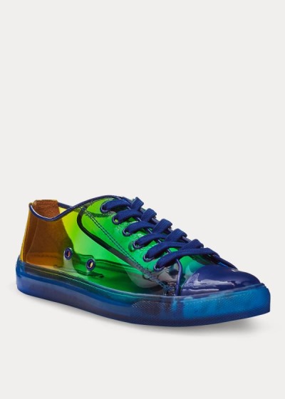 Zapatillas Ralph Lauren Mujer Azul Rey Azules / Amarillos - Rubie Dip-Dye - FHGVZ0541